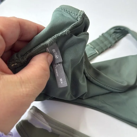 Aerie Mix and Match Bikini Swim Top and Bottoms Camo Medium / Large - Picture 8 of 11